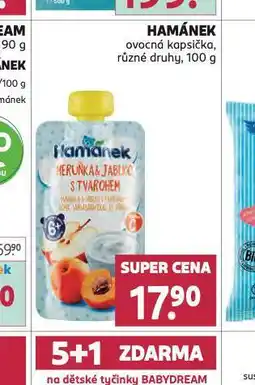 Rossmann Hamánek ovocná kapsička nabídka