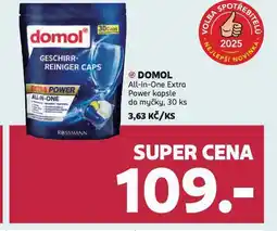 Rossmann Domol all in extra power kapsle do myčky nabídka