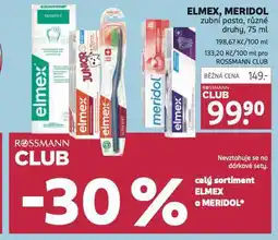Rossmann Elmex zubní pasta nabídka