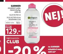 Rossmann Garnier micelární voda nabídka