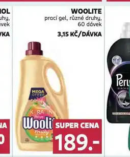 Rossmann Woolite prací gel nabídka