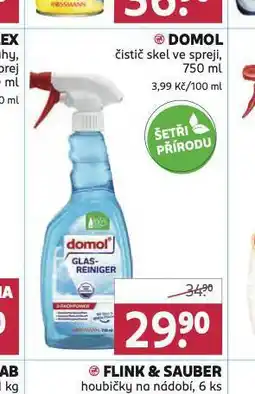 Rossmann Domol čistič skel ve spreji nabídka
