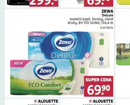 Rossmann Zewa deluxe toaletní papír nabídka