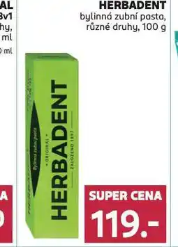 Rossmann Herbadent bylinná zubní pasta nabídka
