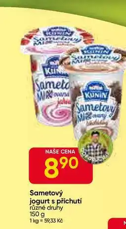 Hruška Kunín Sametový jogurt s příchutí různé druhy 150 g nabídka
