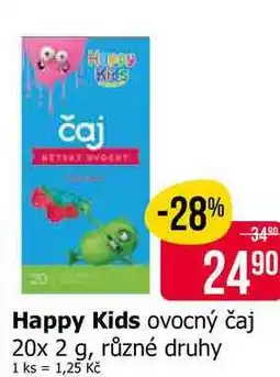 Teta Happy Kids ovocný čaj 20x 2 g, různé druhy nabídka