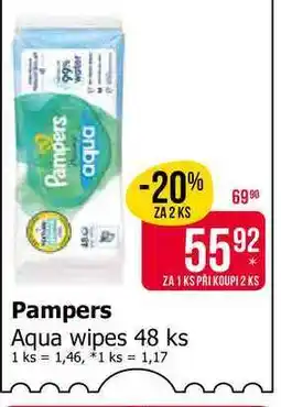 Teta Pampers Aqua wipes 48 ks nabídka