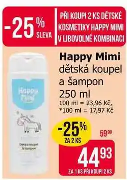 Teta Happy Mimi dětská koupel a šampon 250 ml nabídka