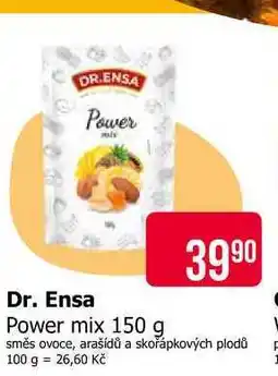 Teta Dr. Ensa Power mix 150 g směs ovoce, arašídů a skořápkových plodů nabídka