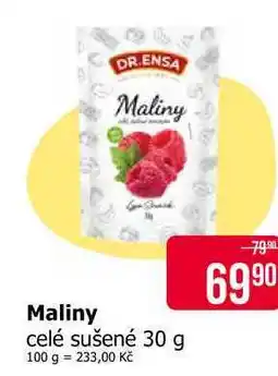 Teta DR.ENSA Maliny celé sušené 30 g nabídka