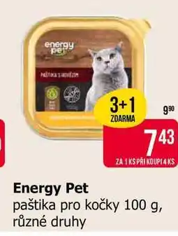 Teta Energy Pet paštika pro kočky 100 g, různé druhy nabídka