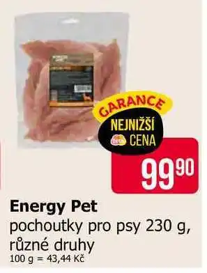 Teta Energy Pet pochoutky pro psy 230 g, různé druhy nabídka