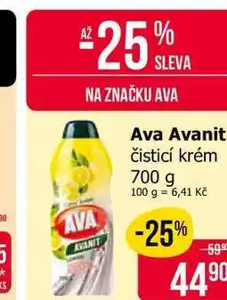Teta Avanit čisticí krém 700 g nabídka