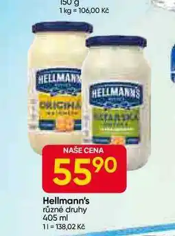 Hruška Hellmann's různé druhy 405 ml nabídka