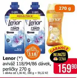 Teta Lenor Unstoppables Vonné Perličky 270g, vybrané druhy nabídka