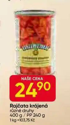 Hruška Rajčata krájená různé druhy 400 g / PP 240 g nabídka