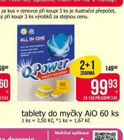 Teta QPower ablety do myčky AiO 60 ks nabídka