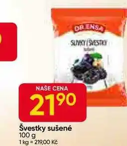 Hruška DR.ENSA Švestky sušené 100 g nabídka