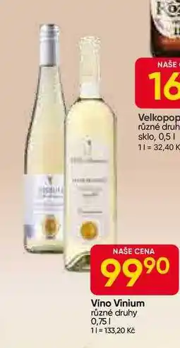 Hruška Vino Vinium různé druhy 0,75l nabídka