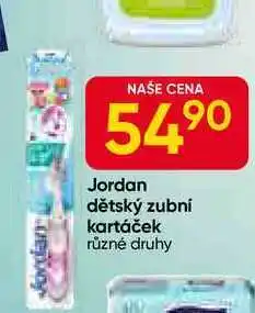 Hruška Jordan dětský zubní kartáček různé druhy nabídka