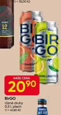 Hruška BirGO různé druhy 0,5l, plech nabídka