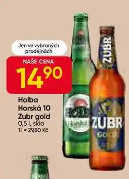 Hruška Zubr gold 0,5 l, sklo nabídka