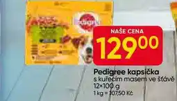 Hruška Pedigree kapsička s kuřecím masem ve šťávě 12×100 g nabídka