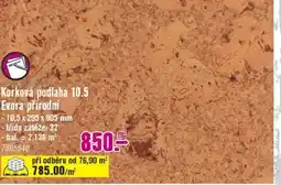 Hornbach Korková podlaha 10.5 Evora přírodní nabídka