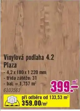 Hornbach Vinylová podlaha 4.2 Plaza nabídka