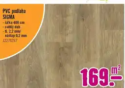 Hornbach PVC podlaha SIGMA nabídka