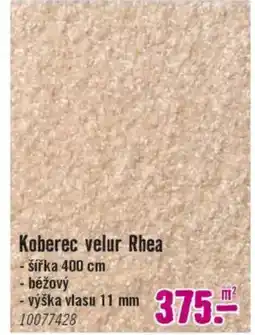 Hornbach Koberec velur Rhea nabídka