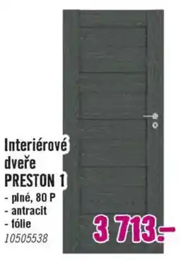 Hornbach Interiérové dveře PRESTON 1 nabídka