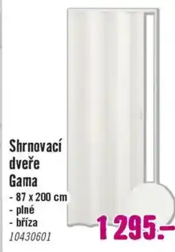 Hornbach Shrnovací dveře Gama nabídka