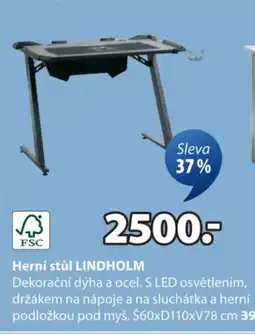 JYSK Herní stůl LINDHOLM nabídka