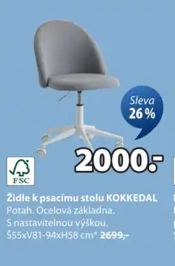 JYSK Židle k psacímu stolu KOKKEDAL nabídka
