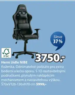 JYSK Herní židle NIBE nabídka