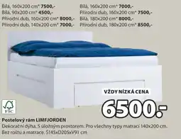 JYSK Postelový rám LIMFJORDEN nabídka
