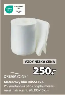 JYSK DREAMZONE Matracový klín RUSSELVA nabídka
