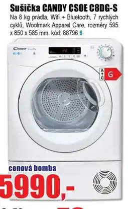 EVA Sušička CANDY CSOE C8DG-S nabídka