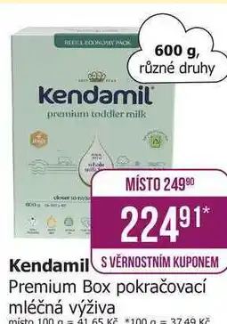 Teta Kendamil Premium Box pokračovací mléčná výživa 600g nabídka
