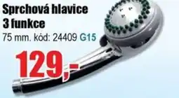 EVA Sprchová hlavice 3 funkce nabídka