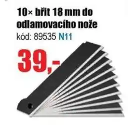 EVA 10× břit do odlamovacího nože nabídka