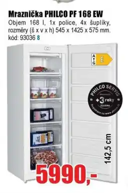 EVA Mraznička PHILCO PF 168 EW nabídka