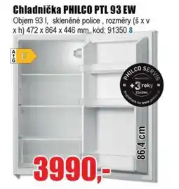 EVA Chladnička PHILCO PTL 93 EW nabídka