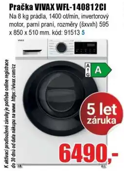 EVA Pračka VIVAX WFL-140812CI nabídka