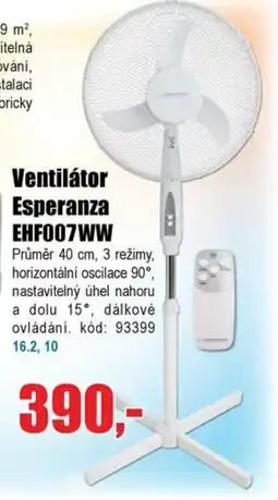EVA Ventilátor Esperanza EHF007WW nabídka