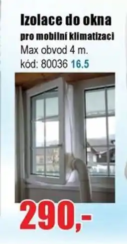 EVA Izolace do okna pro mobilní klimatizaci nabídka