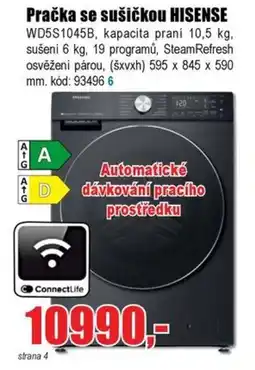 EVA Pračka se sušičkou HISENSE WD5S1045B nabídka
