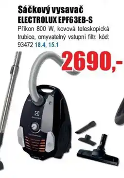EVA Sáčkový vysavač ELECTROLUX EPF63EB-S nabídka