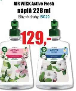 EVA AIR WICK Active Fresh náplň nabídka